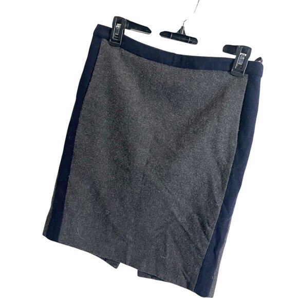 J.Crew Pencil Skirt Womens Size 4 Gray Wool Blend Mid-Length - Picture 4 of 4